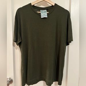Jungmaven T-Shirt top dark green Made in USA (Small)